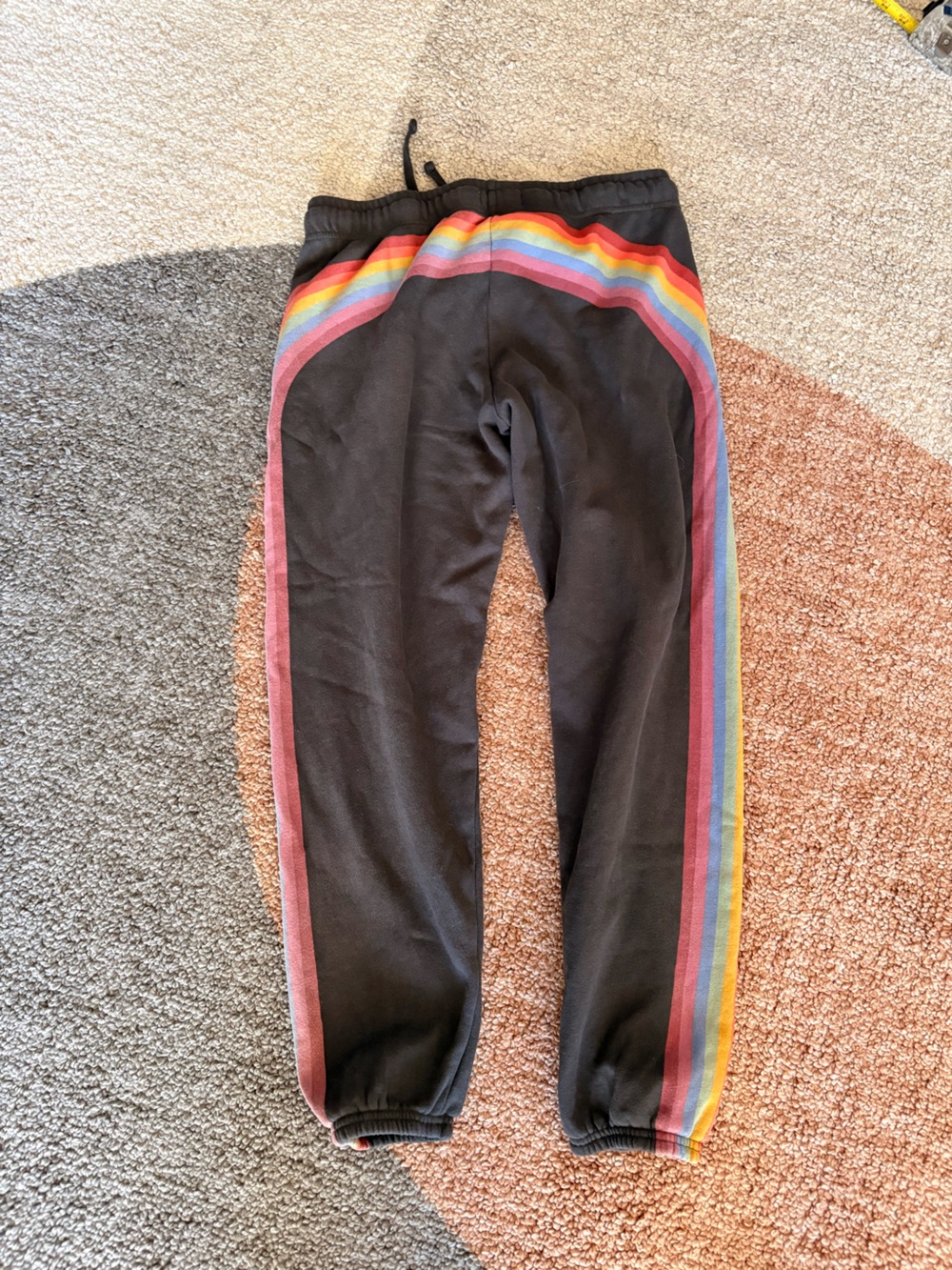 Marine Layer Anytime Rainbow Stripe Sweatpants Gray Small #Beach #Lounge #cozy